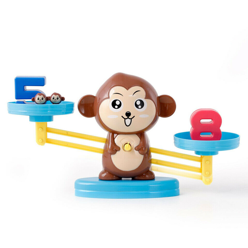 Number balance game Monkey shape Number step learning Math learning toys