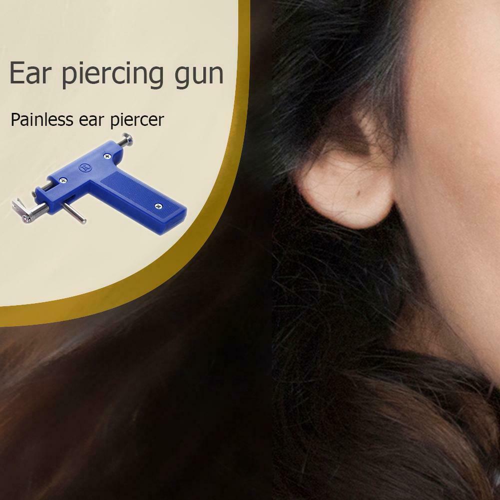 Ear Piercing Gun Earrings Studs Nose Navel Body Piercer Safety Tools Kit @