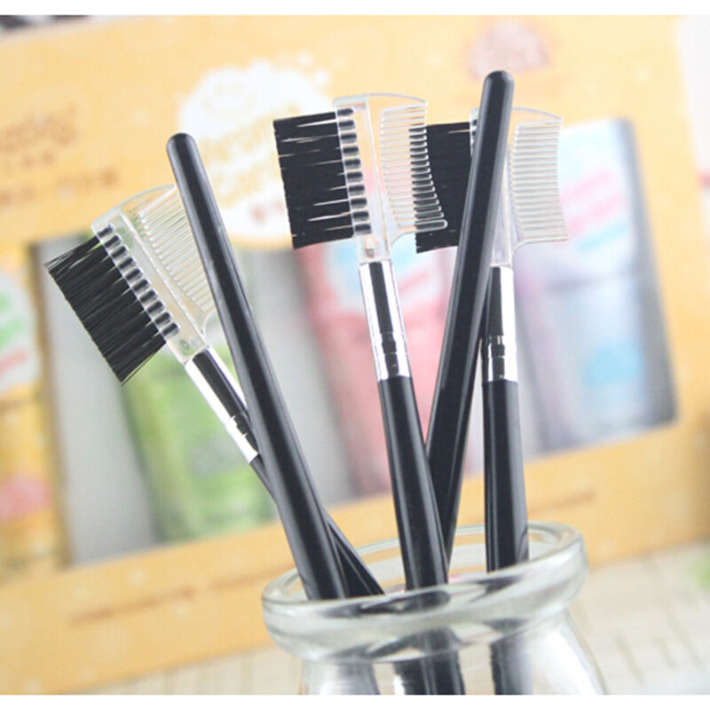 2016 Eyebrow Eyelash Dual-Comb Extension Brush Comb Cosmetic Makeup Tool  Y1 NC