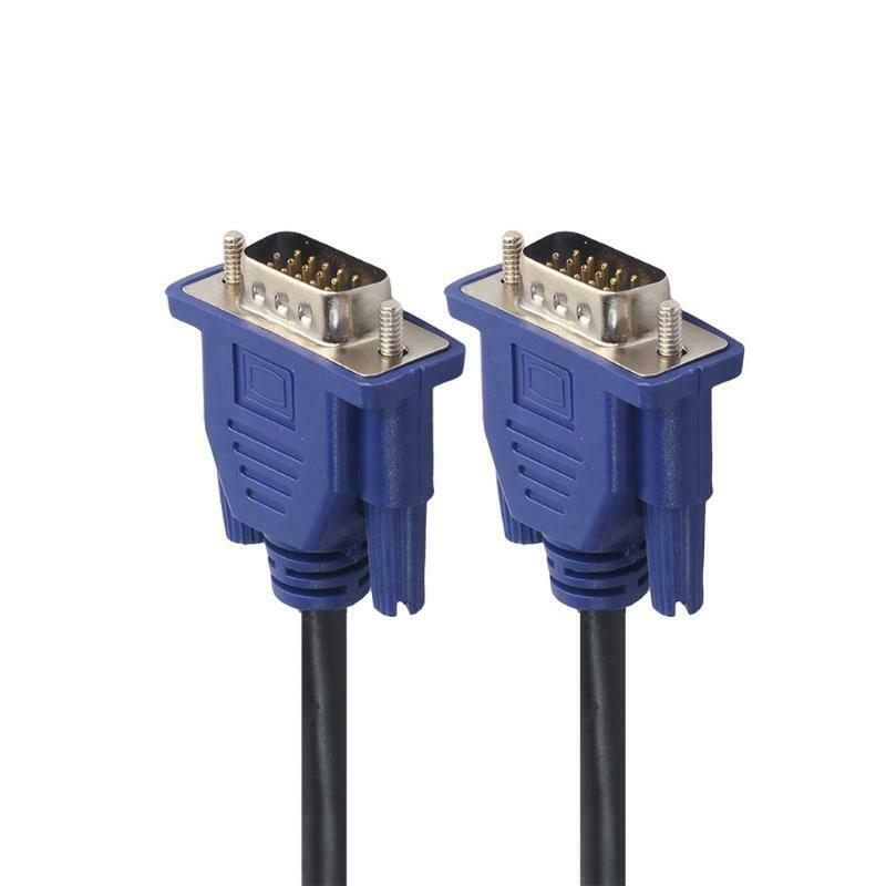 5m VGA 15 Pin Male To Male Extension Cable For PC Laptop Projector HDTV Monitor
