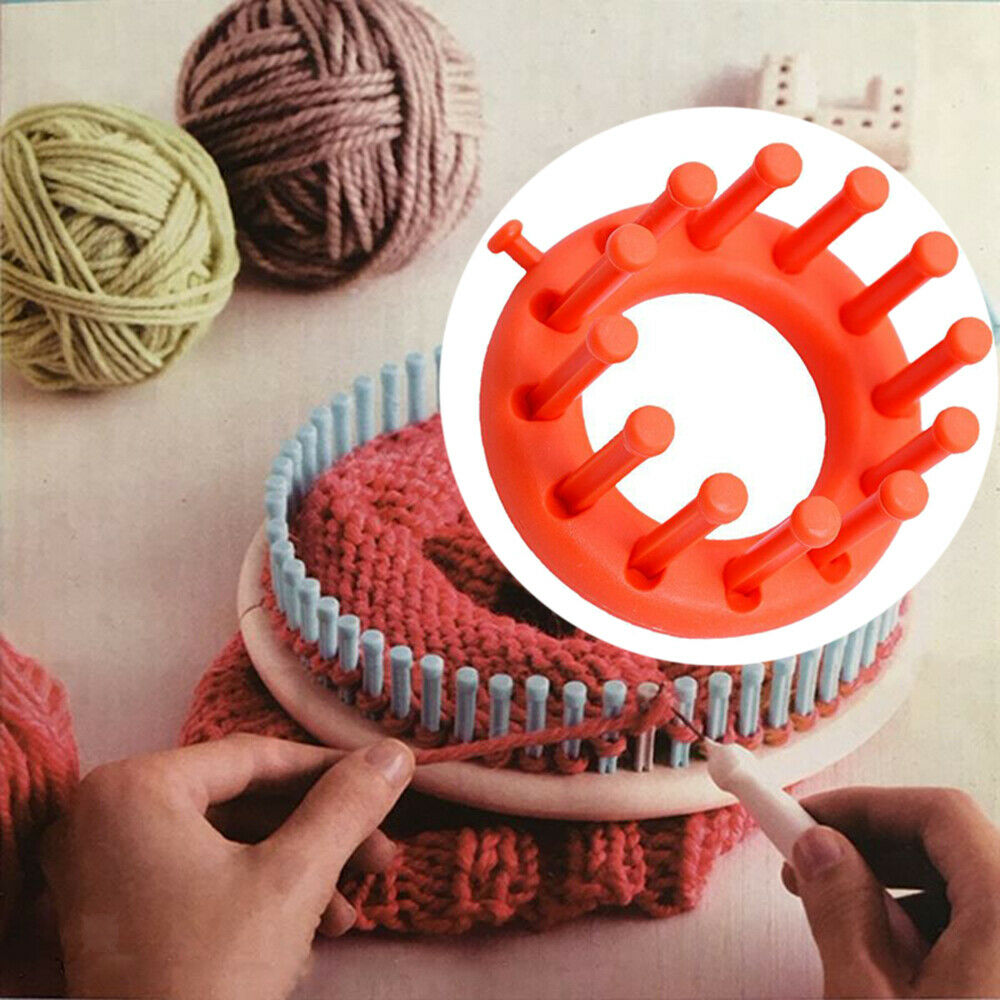 Durable Knitting Loom for Beginners Pros Knit Weaving Tools Set DIY Hat, Sock,