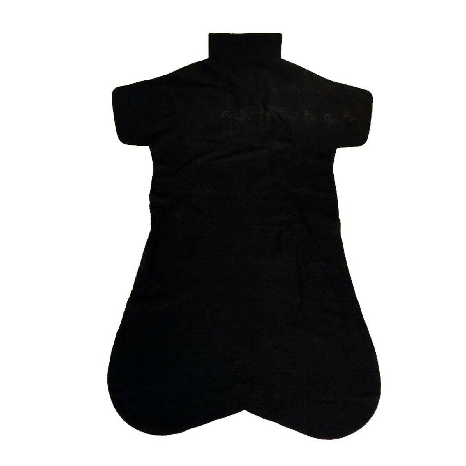 50 Packs Disposable Back Shaped Pads DIY Back Sheet Non-woven Fabric Black