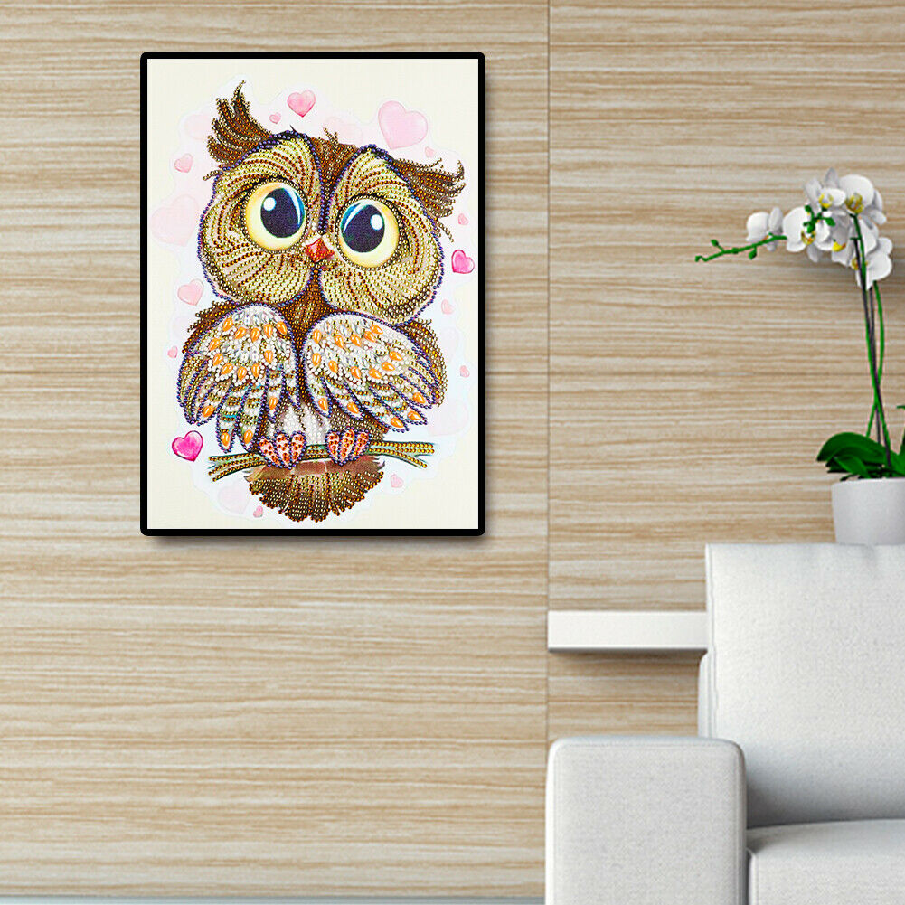 Wall Decor Craft DIY Special Shaped Drill Cute Bird Diamond Painting Mosaic @