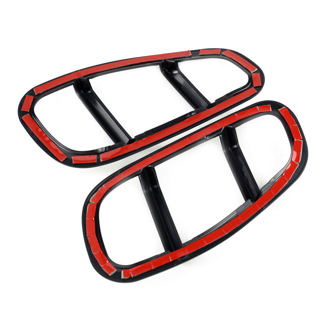 Pair ABS Front Side Fender Lamp Frame Cover Fit For Jeep Renegade 15-18 as