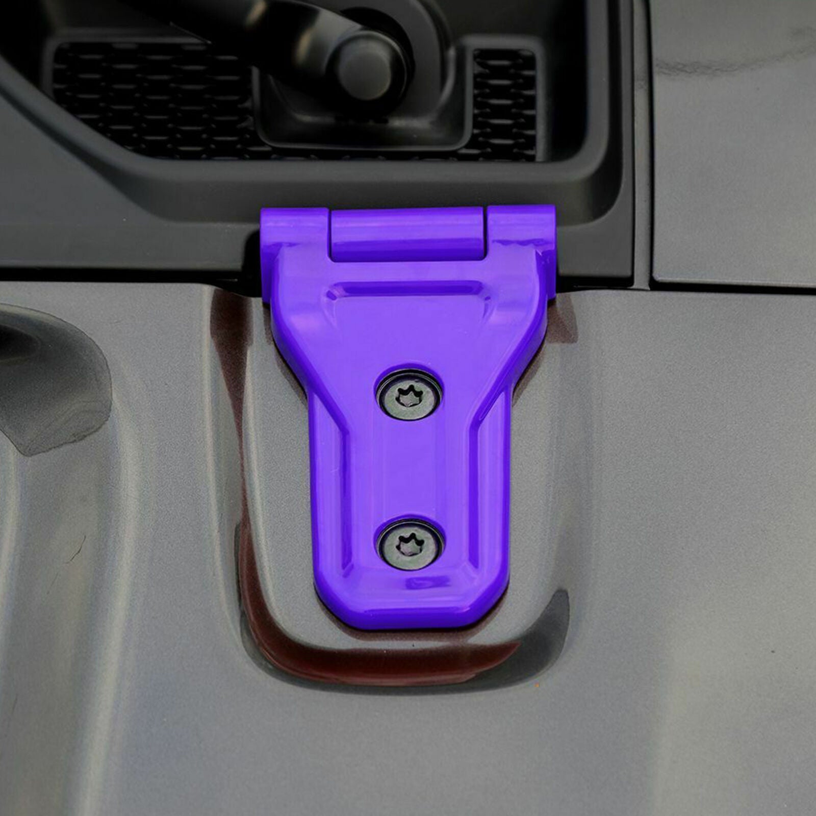 Purple Engine Hood Hinge Decor Cover Trim Accessories For 2018+ Jeep Wrangler JL