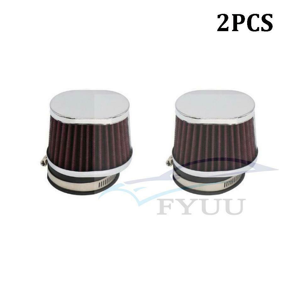2PCS 50mm Motorcycle Air Filter Motocross Scooter Air Pods Cleaner For Yamaha