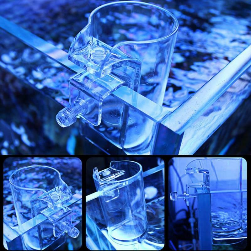 Aquarium Fish Feeder Arcylic Floating Food Feeding Ring Betta Fish Tank Feeder