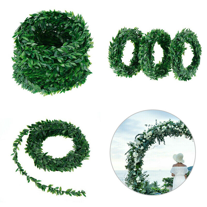7.5mArtificial Garland Foliage Green Leaves Simulated Vine Wedding Xmas D.l8