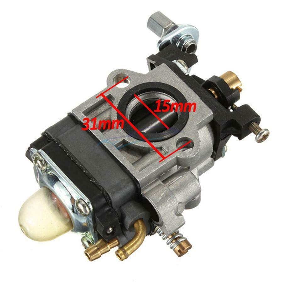 2-Stroke Carburetor 15mm For Brush Cutter 43CC 47CC 49CC 50CC Dirt Bike ATV -USA