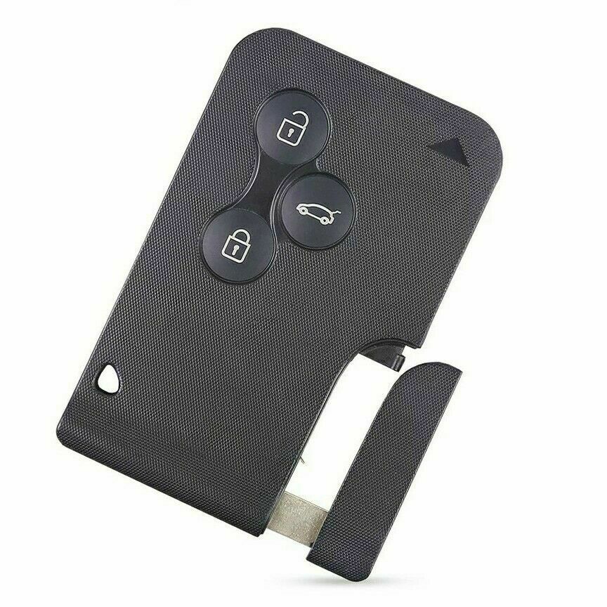 For Renault Megane/Scenic 2003-2008 Black Car Remote Card Smart Key Shell Case