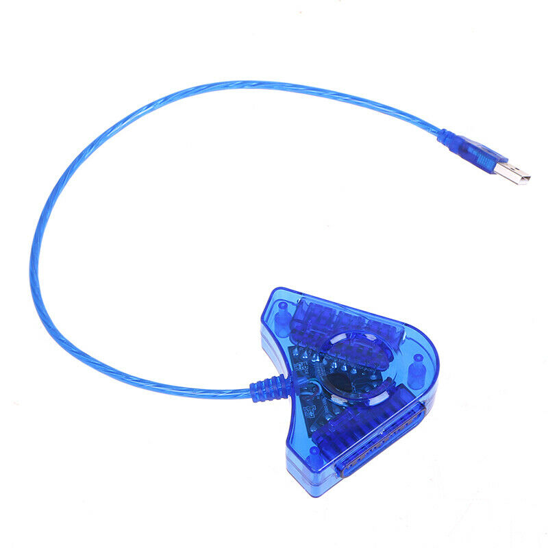 1Pc Game USB Dual Player Converter Adapter Cable For PS2 USB Game Control.l8