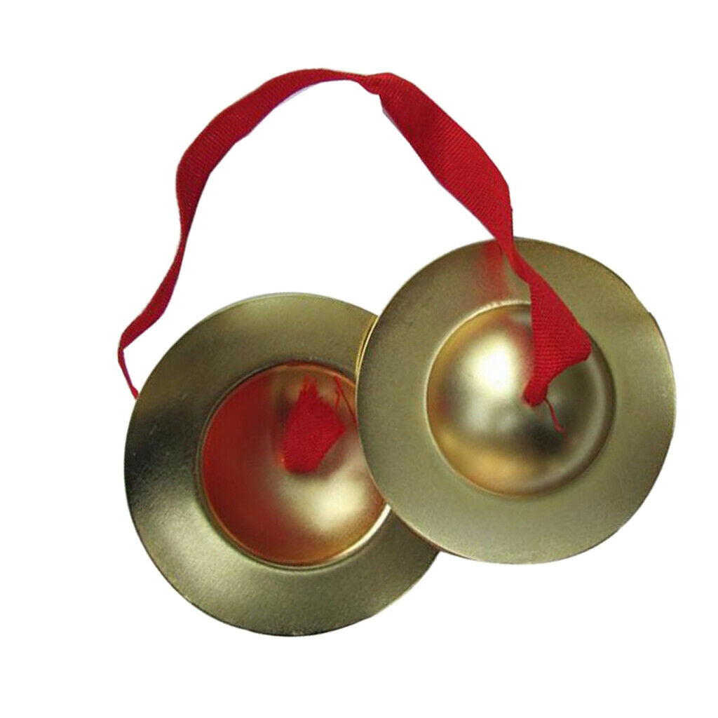 9cm Copper Finger Cymbal Hand Percussion Instruments Gift Toys for Child