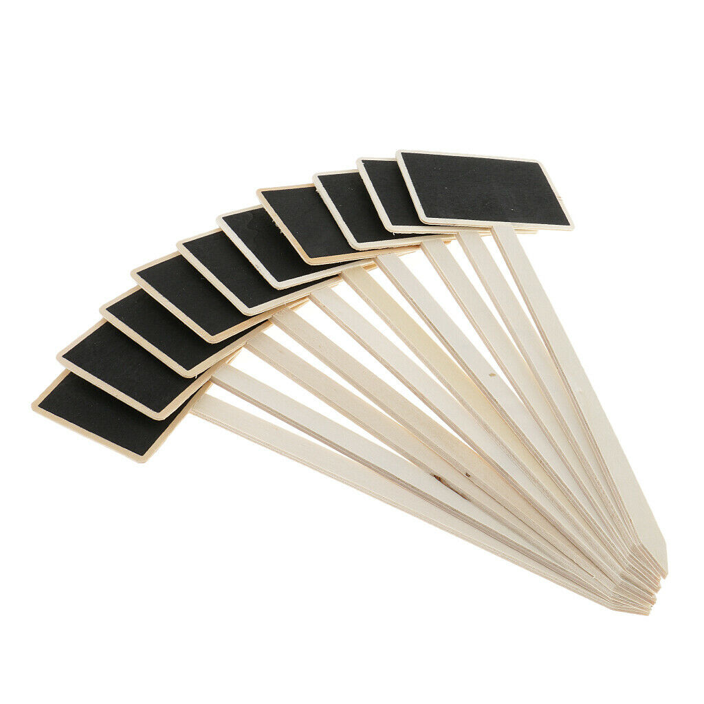 10pcs Mini Wooden Blackboard Chalkboard Black  Message Board * Birthday