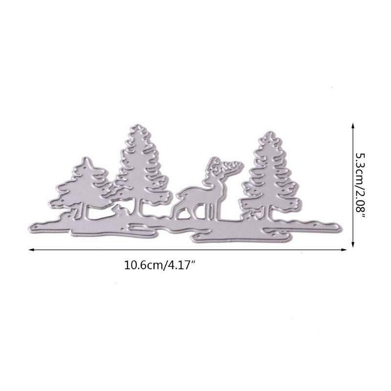 Christmas Tree Deer Metal Cutting Dies Stencil DIY Scrapbook Album Paper Card