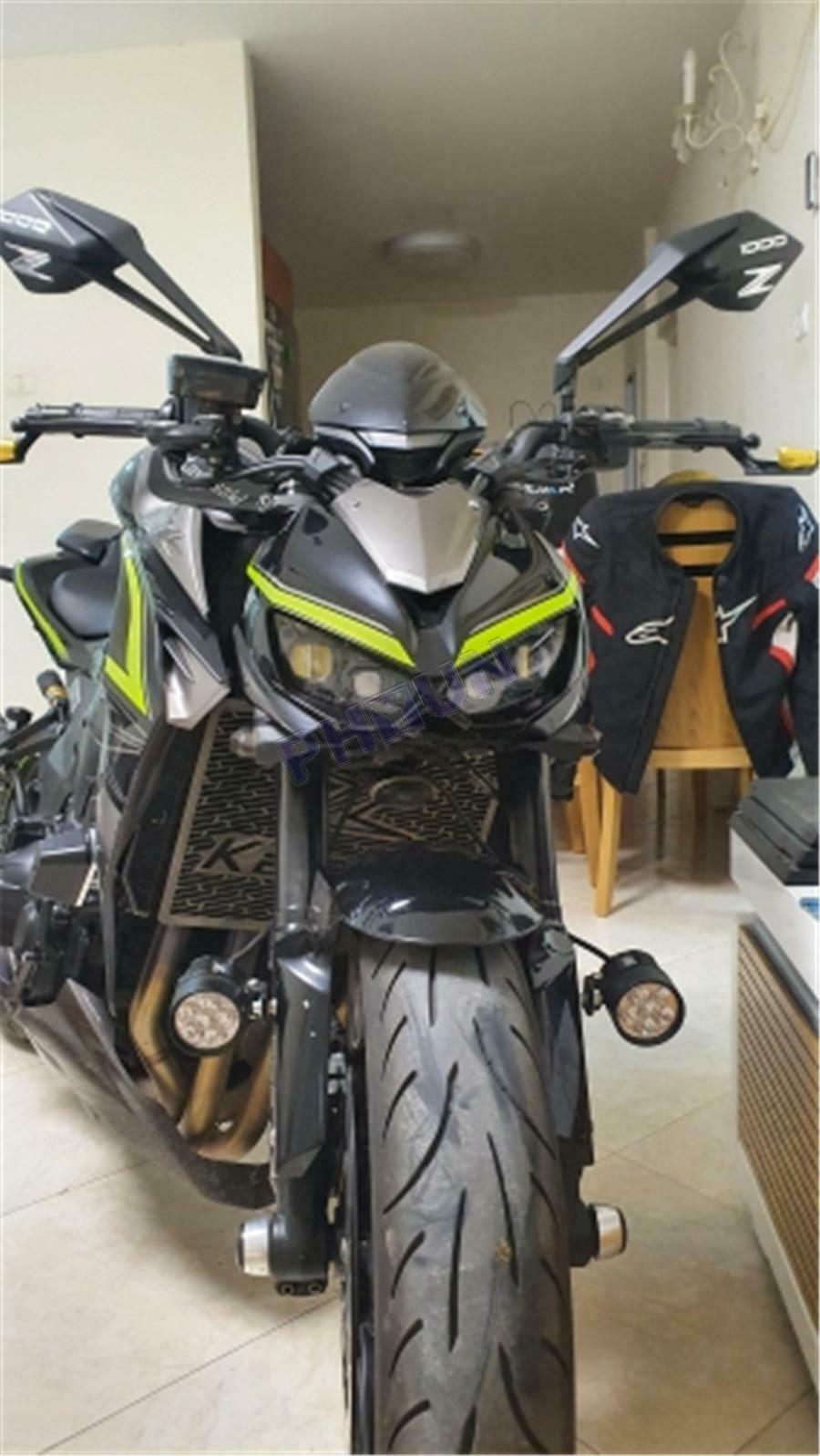 For Kawasaki Z1000 2014-2016 Headlight Protection Stickers Green Eye Stickers