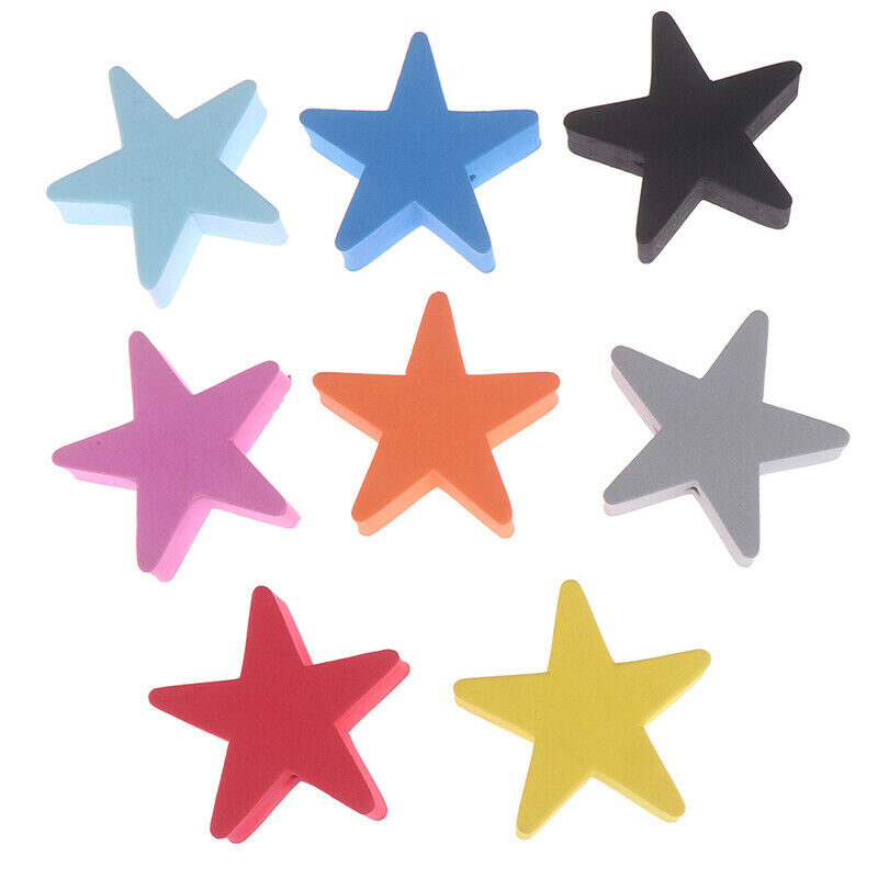 1Pc Colorful five-pointed star car antenna pen topper aerial EVA ball dec.l8