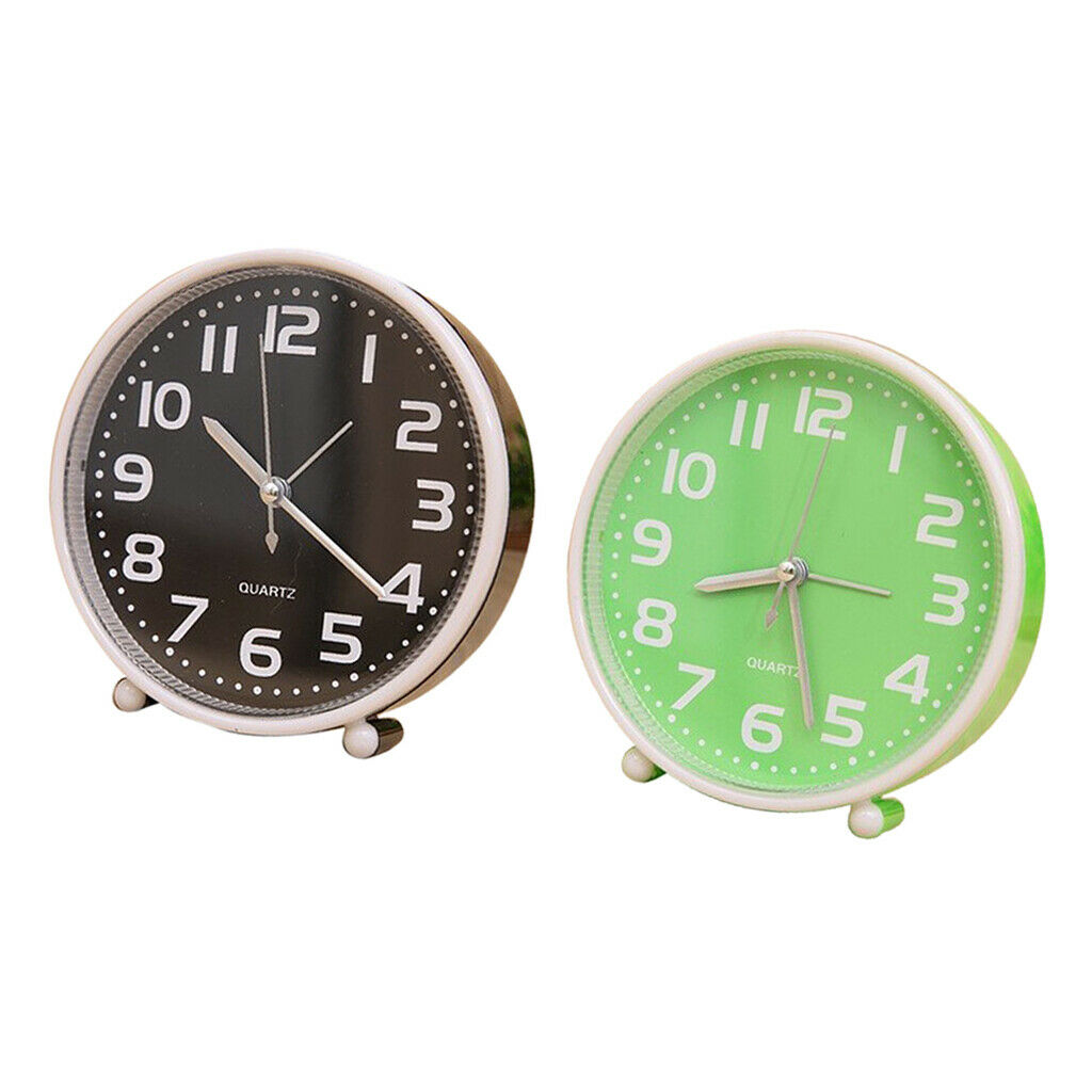 2pcs Portable Travel Clock Table Clock Fits for Travel, Bedroom, Study