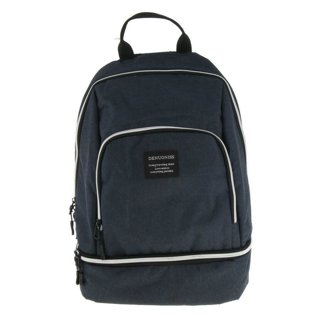 Outdoor Insulated Backpack Cooler Camping Travel Lunch Bag Storage Pouch Blue