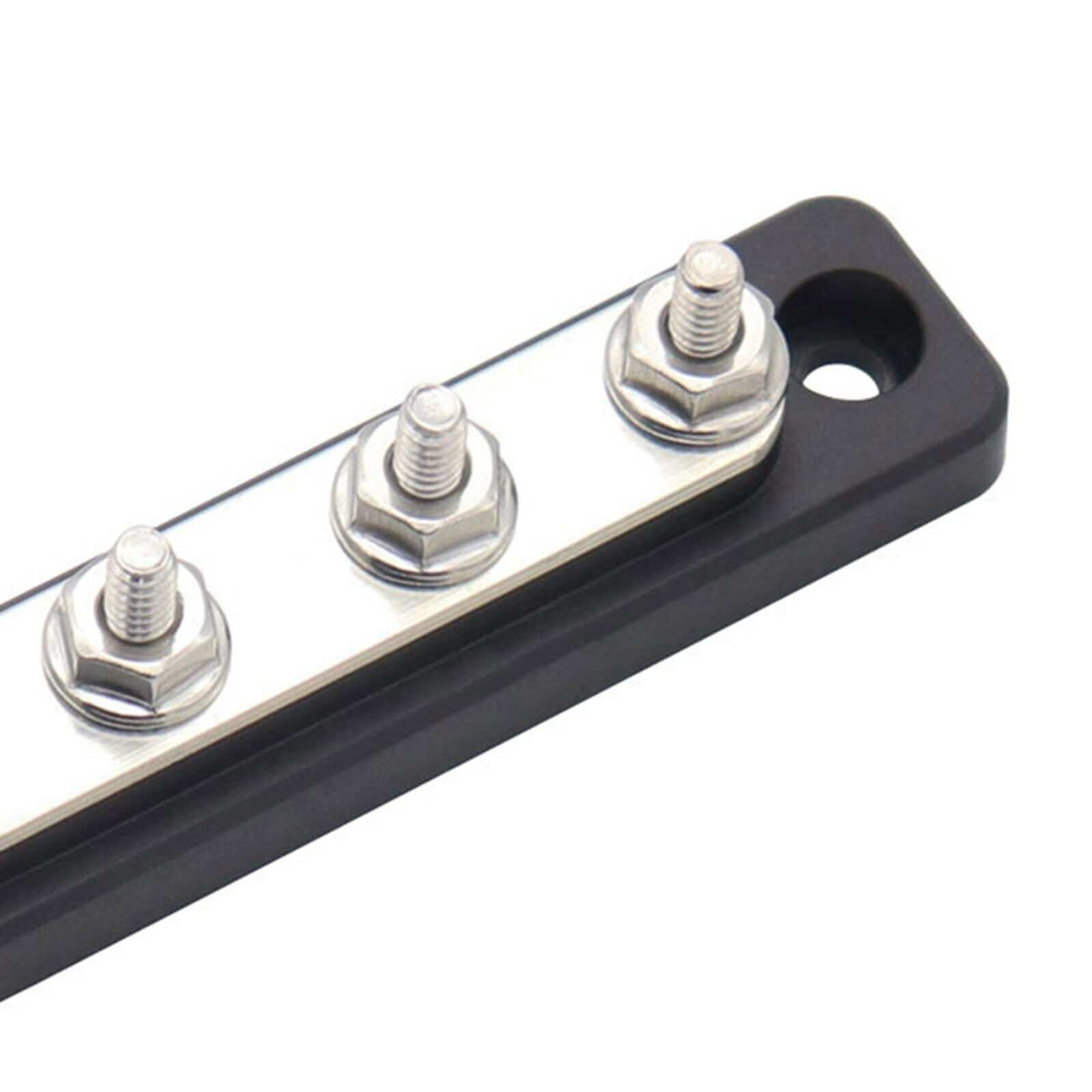 4 Way Bus Bar Terminal Power and Ground Junction Distribution Block & Cover