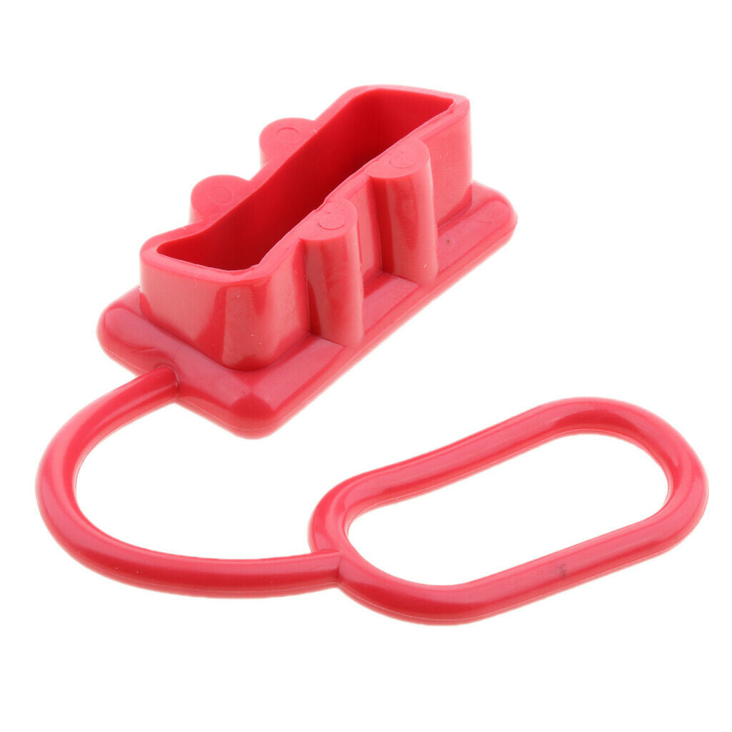 6 Pcs Dustproof Dust Cover End Caps for 175A Plug Connector Red Rubber