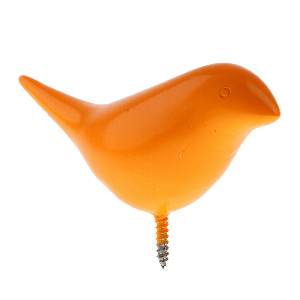 Cute Bird Wall Mounted Over Door Hook Hanger Clothes Coat Bag Holder Yellow