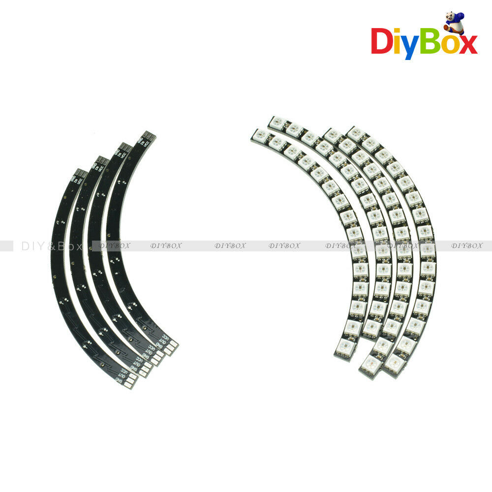 Ring Wall Clock WS2812 5050 60 RGB LED Ultra Bright Lamp Panel For Arduino DIY