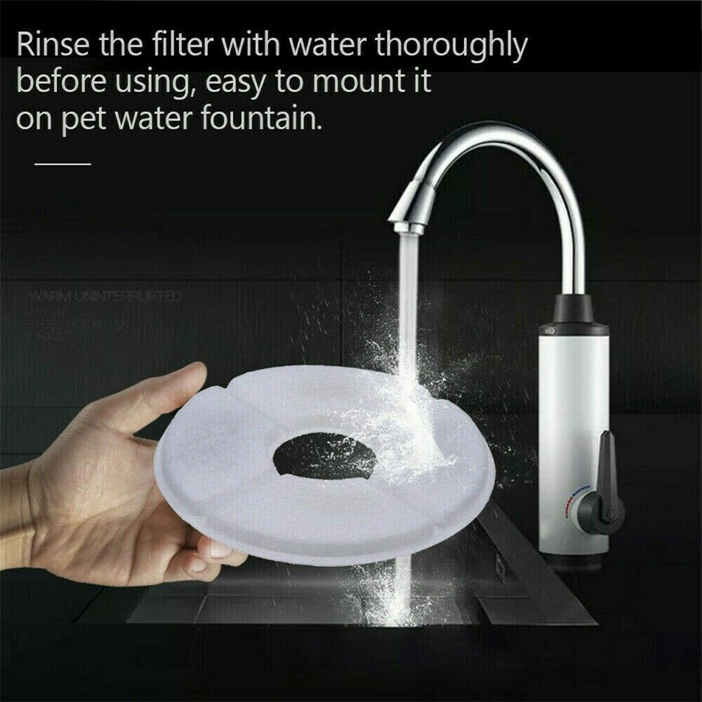 8Pcs Pet Cat Water Fountain Filters for Flower Fountains Replacement Filter US