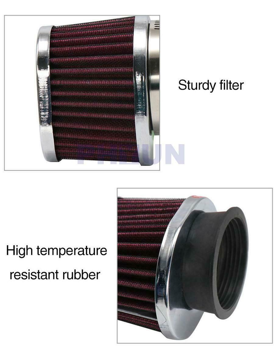 2x 55mm Motorcycle ATV Scooter Air Filter Air Pods Cleaner Red  High performance