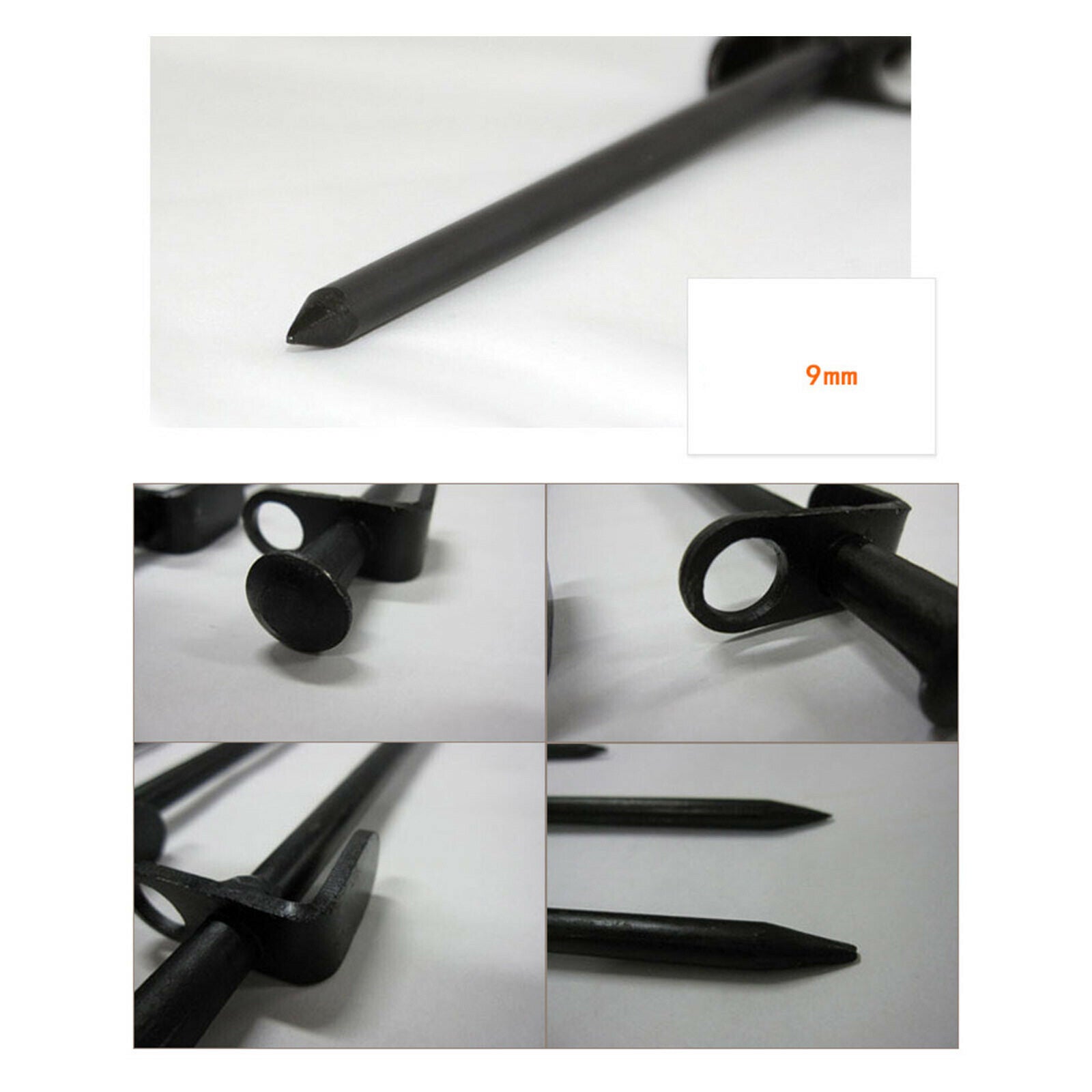 40cm Tent Stake Deluxe Mallet Unbreakable Inflexible Tent Pegs Ground Nail