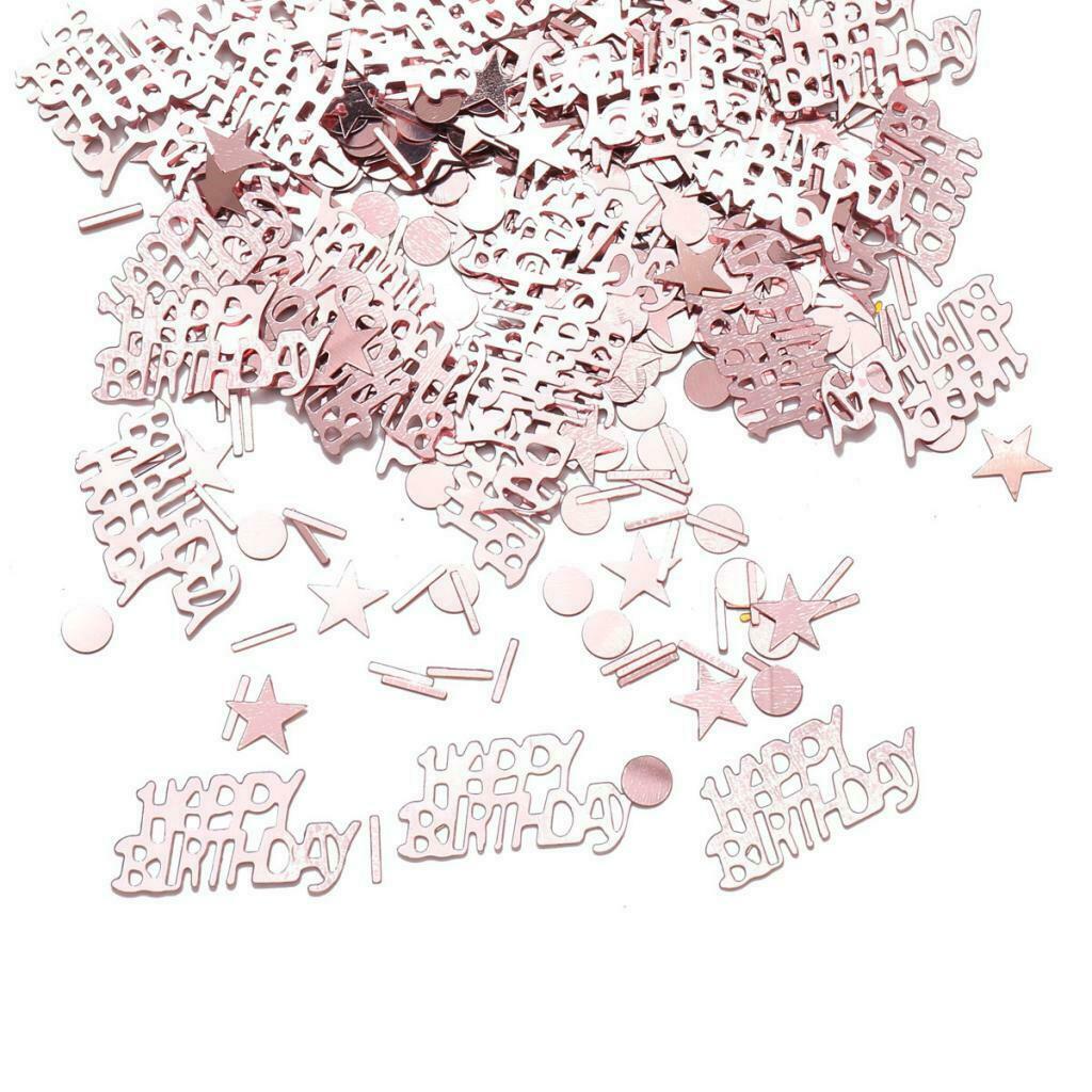 Shiny Metallic 30g Assorted Happy Birthday Confetti Sprinkle Party Decor