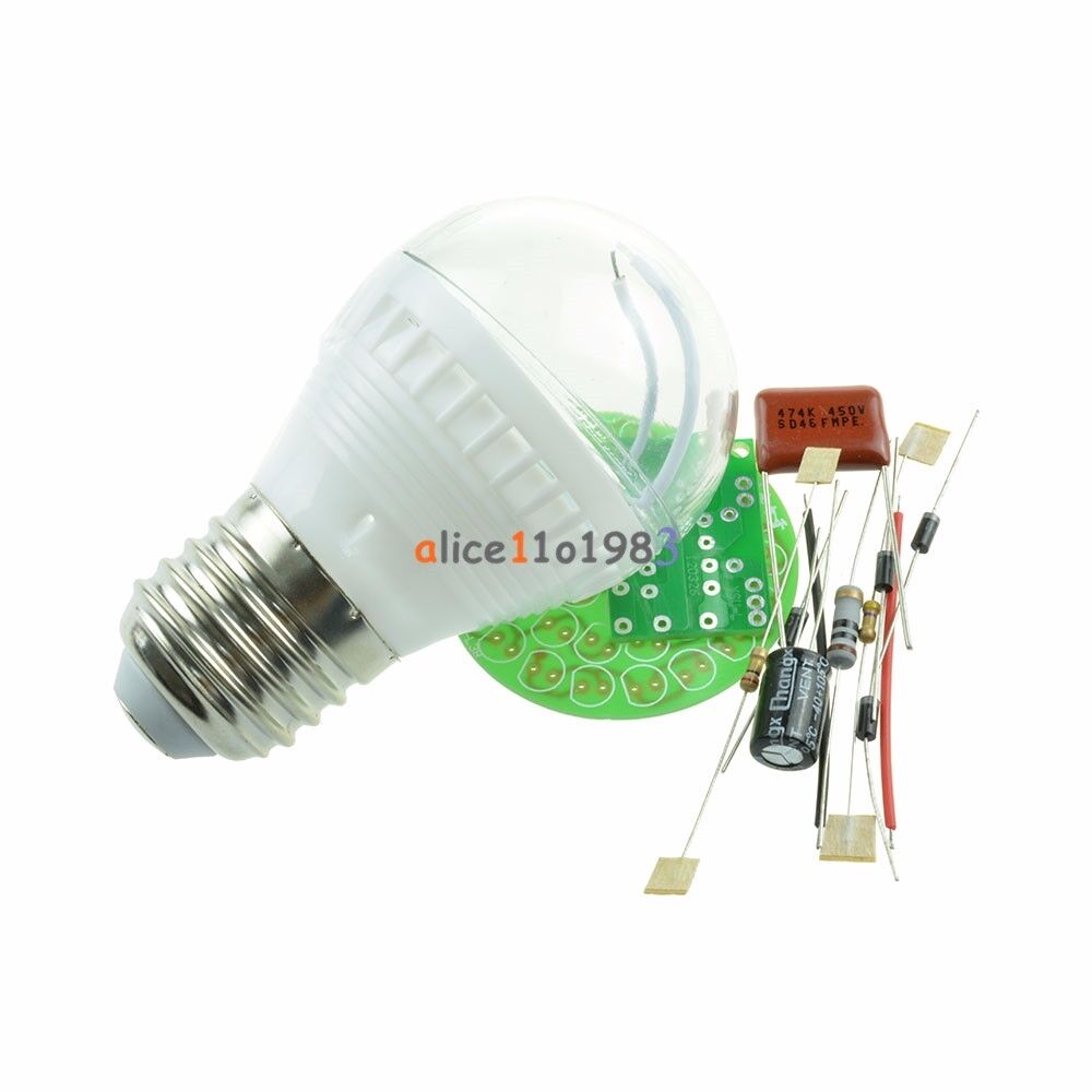 New Energy-Saving 38 LEDs Green Lamps DIY Kits Electronic Suite 1 Set