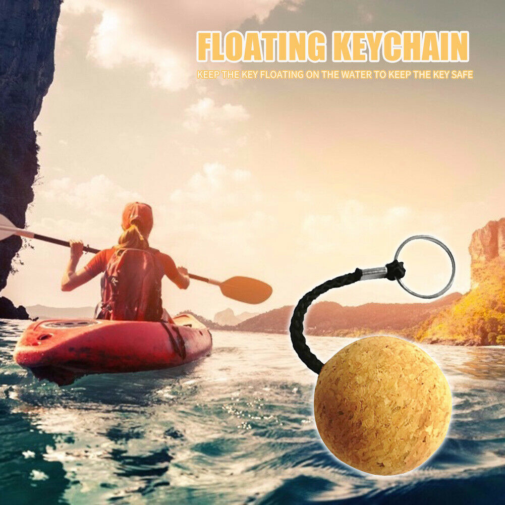 50mm Boat Floating Cork Keyring Water Buoyant Ball Floating Kayak Float Keycha
