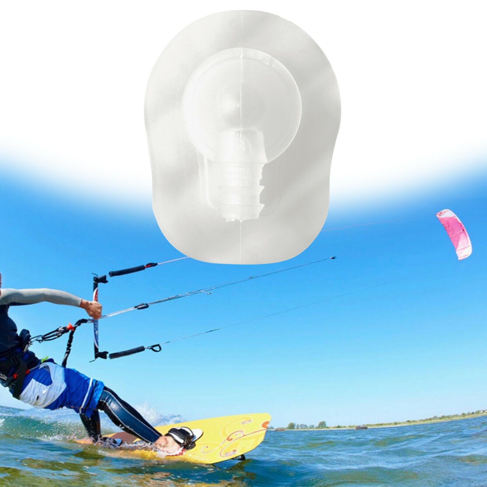 2X TPU Kitesurfing Kite Inflate One Pump Valve Non-Return Air Inlet for Repair