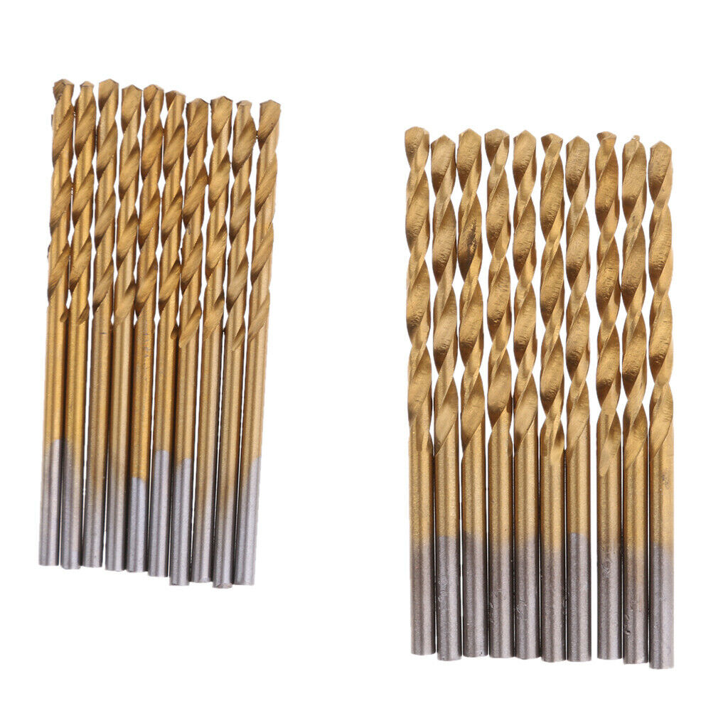 100x Professional Hss 1.0mm, 1.5mm, 2.0mm, 2.5mm,3.0mm Drill Bit Twist Drill