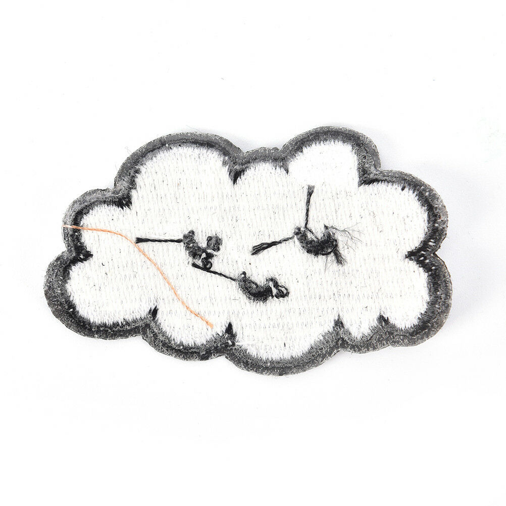 cloud patches for clothing iron on embroidered sew applique cute accessorieY1