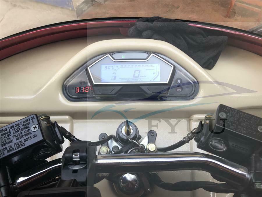 Motorcycle Speedometer Odo RPM Speed Fuel Gauge Kph Mph Water Temp Oil Meter