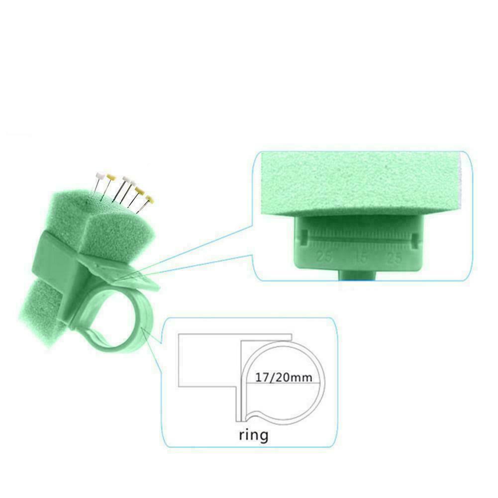 10Kits Plastic Endo Files Clean Measure Finger Stand Holder Ruler Ring Foam New