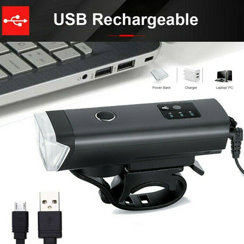 Bicycle Safety Light USB Rechargeable LED Bike Front Rear Light Set For Cycling
