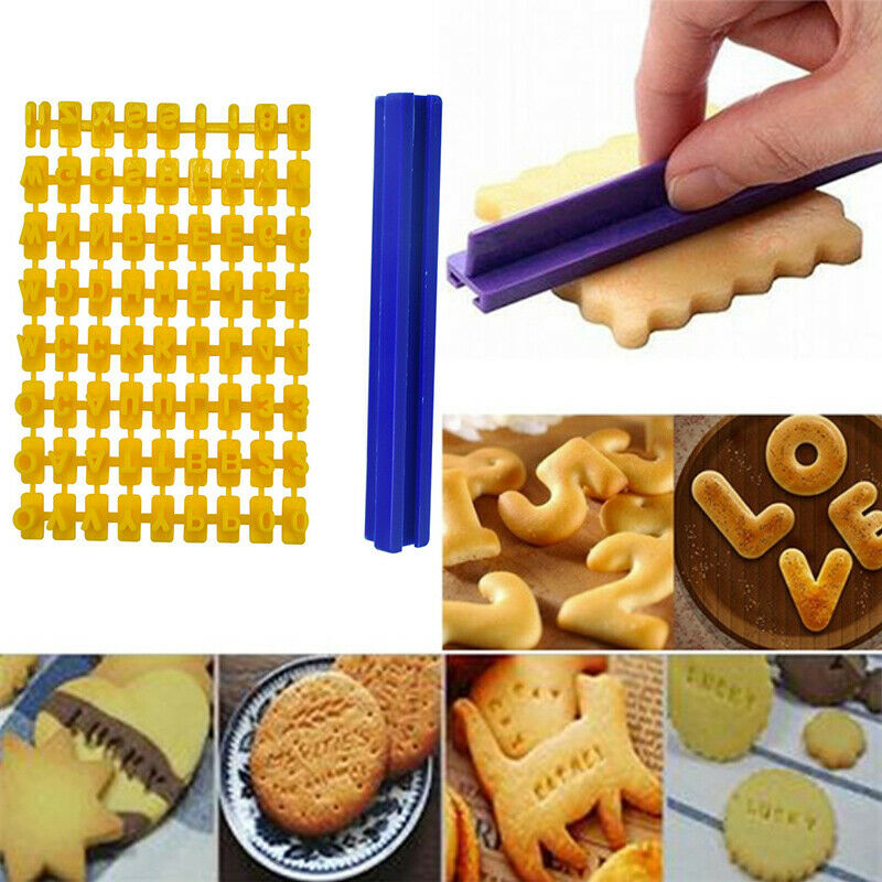 Biscuits Baking Alphabet Mold Word Baking Mold Cake Curling Embossing Mo.l8