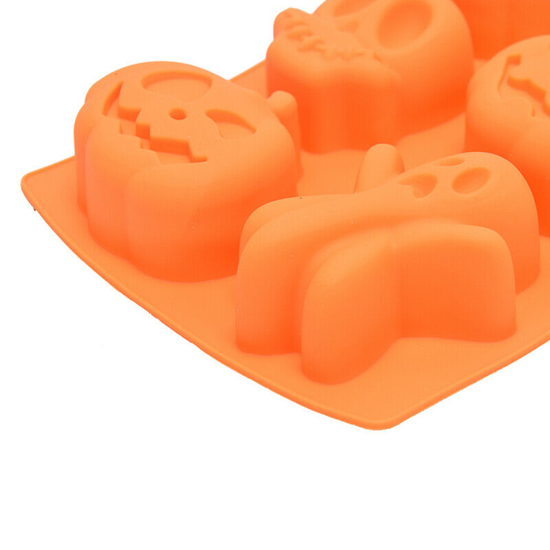 Halloween Pumpkin Silicone Mould Candle Cake Decoration Fondant Bake DIY .l8