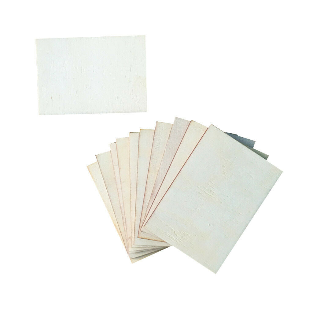 Unfinished Wood Pieces 20 Pieces Square Blank Wood Natural Slices
