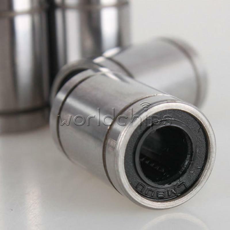 2PCS Practical Inscribed Circle 8mm LM8UU Linear Ball Bearing Bush Bushing New