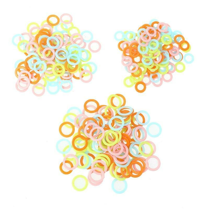 300pcs Round Knit Knitting Marking Circles Rings Markers Crochet Stitch DIY Tool