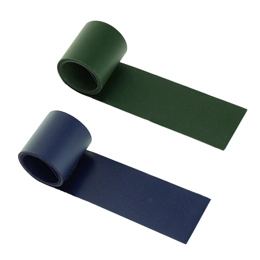 MagiDeal 2pcs Waterproof Repair Patches For Inflatable Boat Kayak Black Blue