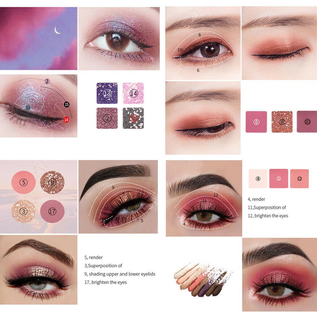 18 Colors Eye Shadow Makeup Pallete Long Lasting Glitter Pigments Palette