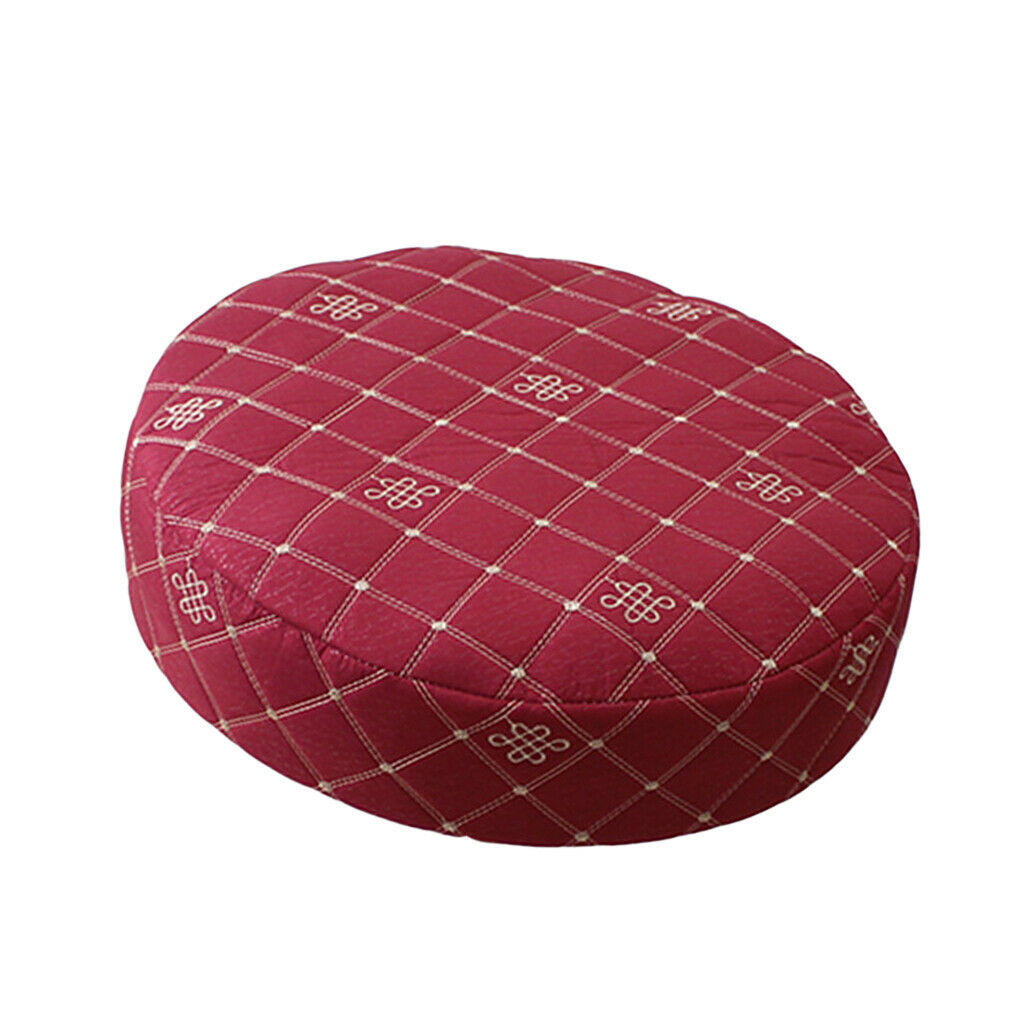 Elastic Bar Stool Covers Round Chair Seat Cover Protector Cushion Pad Red