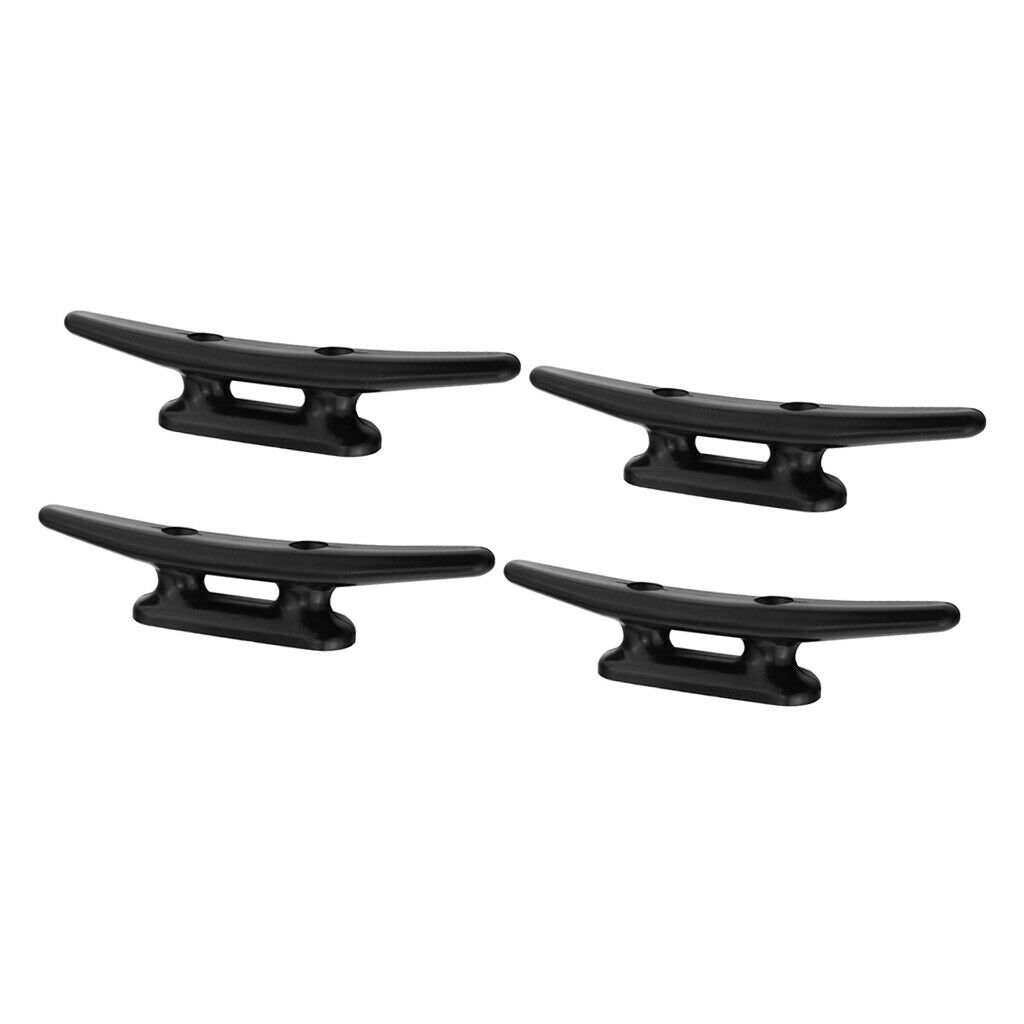4pcs 4" (980mm) Dinghy Marine Boat Dock Anchor Line Tie Down Cleat Flat Top