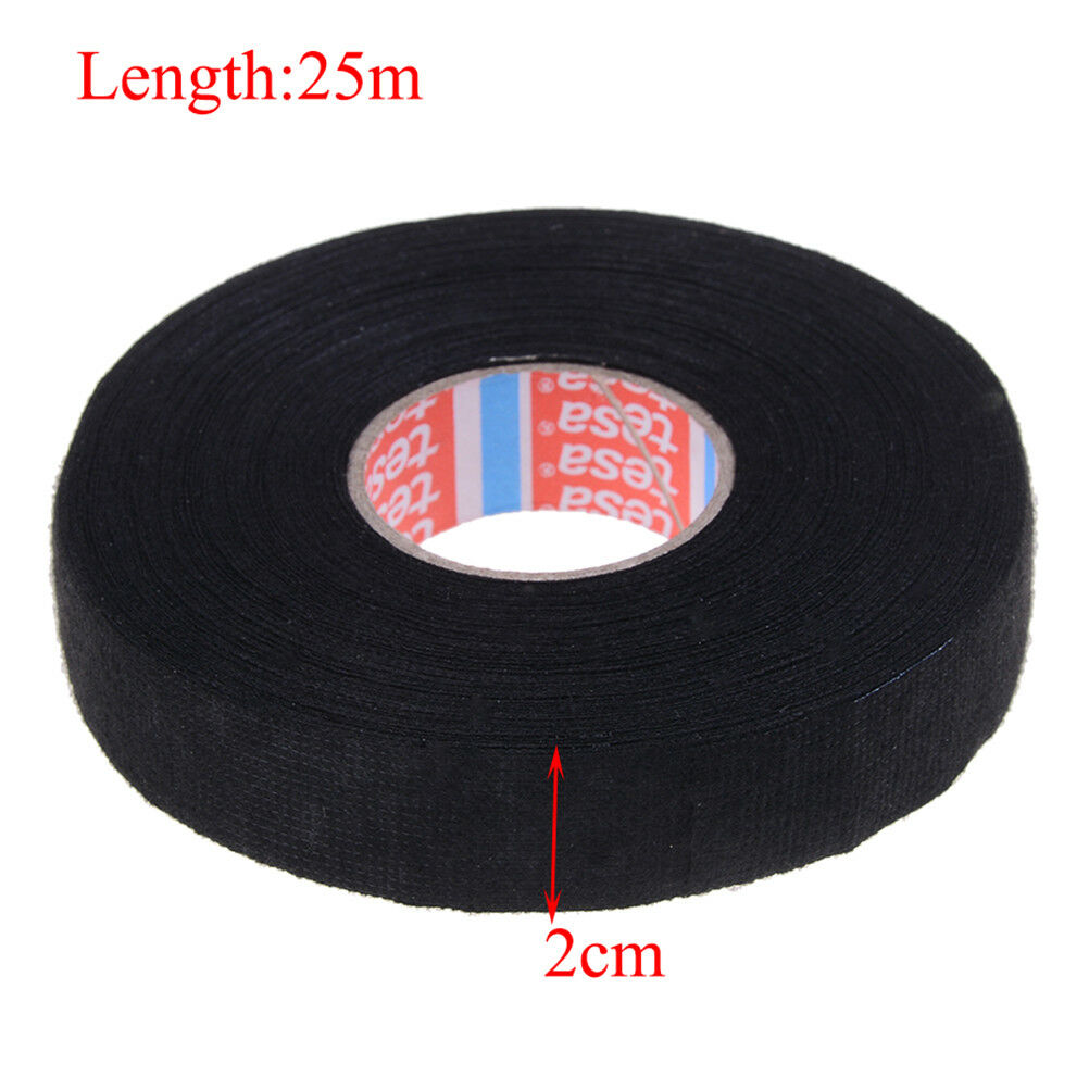 Tesa tape 51608 adhesive cloth fabric wiring loom harness 25m x 19mm   T gtJ WF