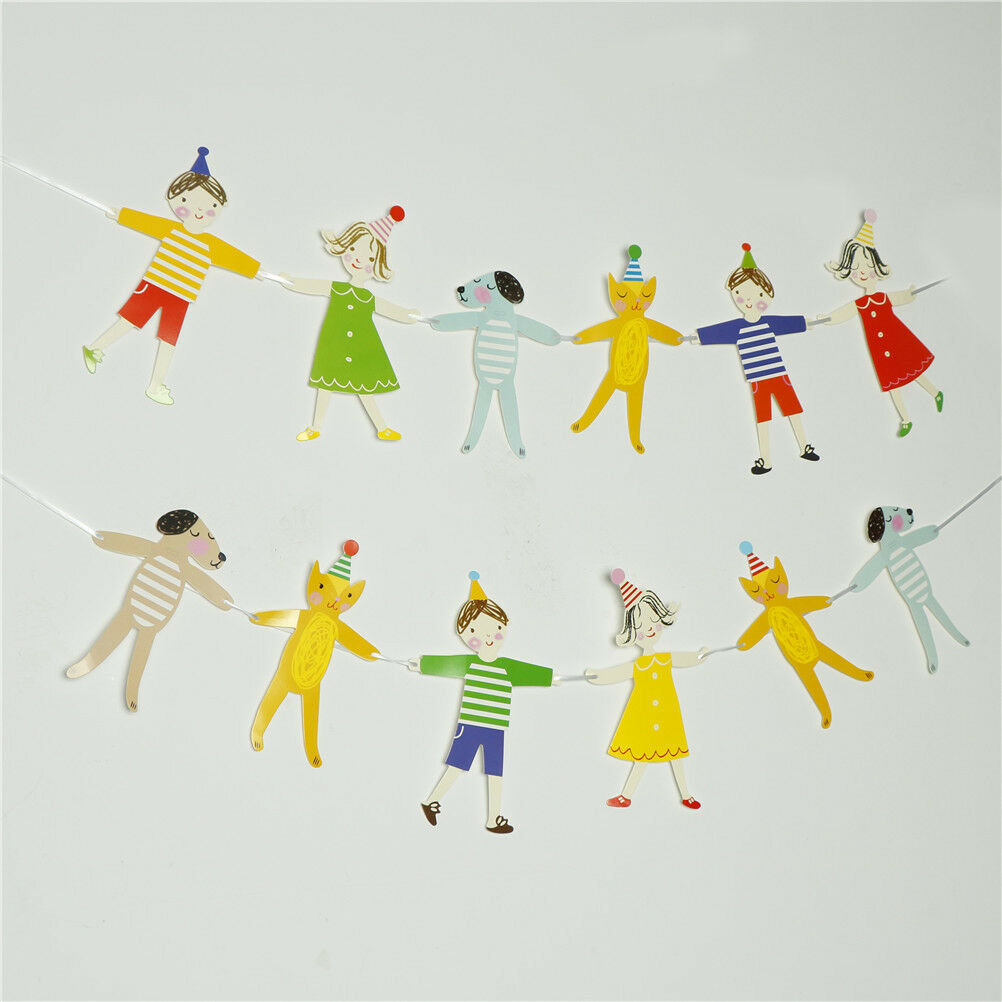 kids hand in hand banner paper garland hanging bunting birthday party diy .l8