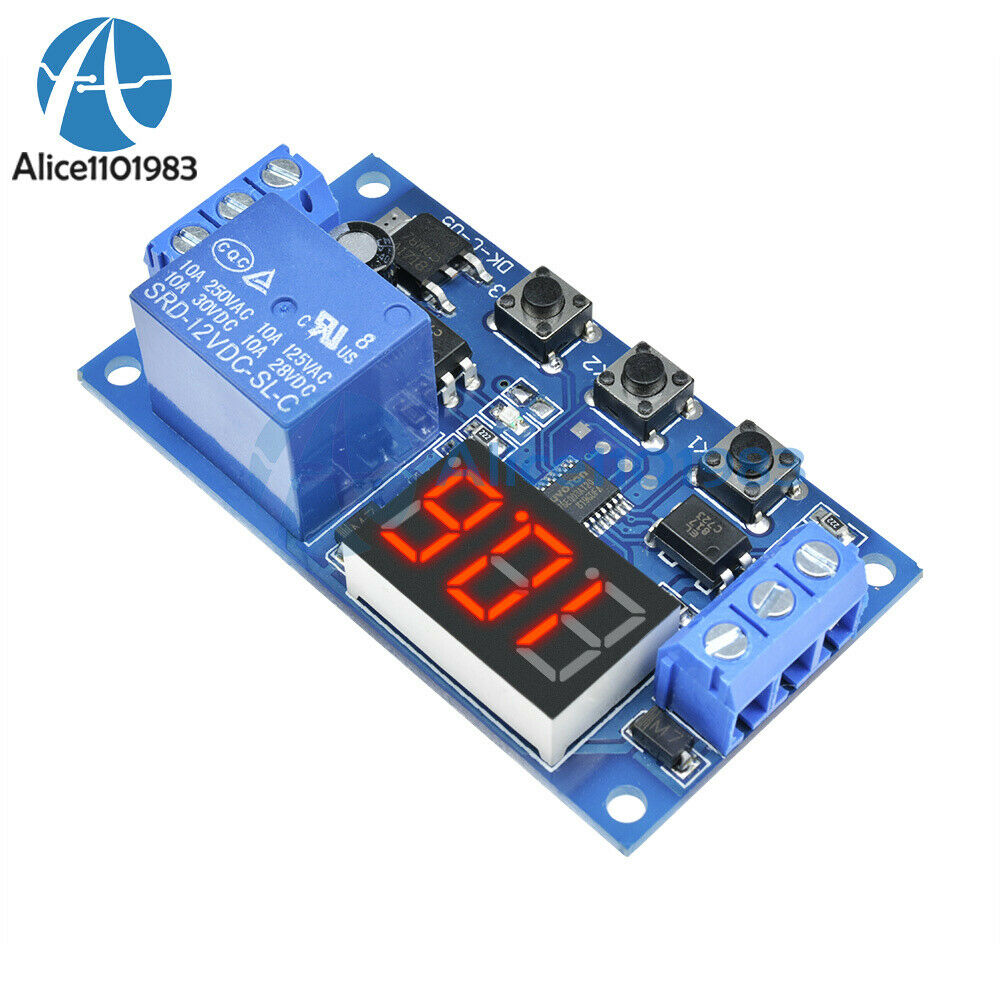 12V LED Home Automation Delay Timer Control Switch Relay Module Digital display